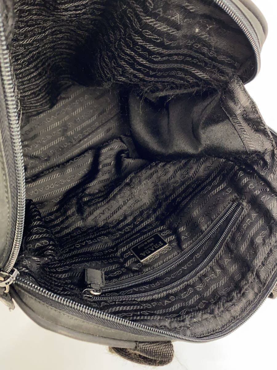 PRADA Briefcase Nylon Black Solid Cadena Corner w… - image 6
