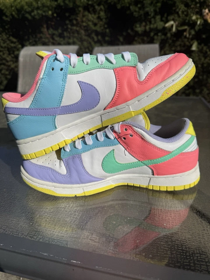 Nike Dunk Low SE Easter Candy (Mujeres) 8W Usado, Sin Caja Foto 3 de 4