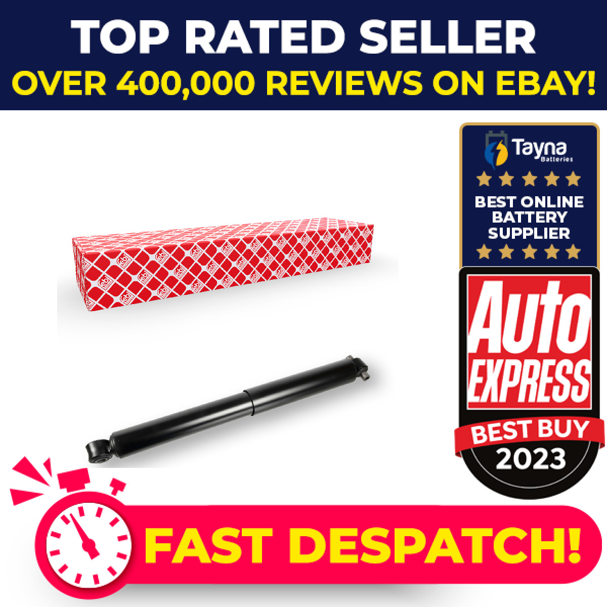 2x Shock Absorbers (Pair) 20593 Febi Damper 20766063 21232663 Quality Guaranteed