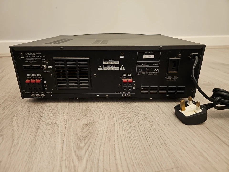 Kenwood Series 21 M-A100 Power Amplifier * Faulty Please Read * - Image 2 of 3