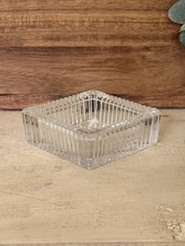 Shannon Crystal Of Ireland Square Trinket Dish Jewelry Holder