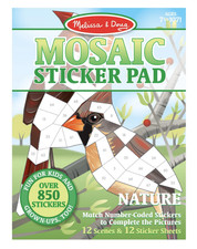 Melissa  Doug - Mosaic Sticker Pad - Nature theme - new - 850 stickers