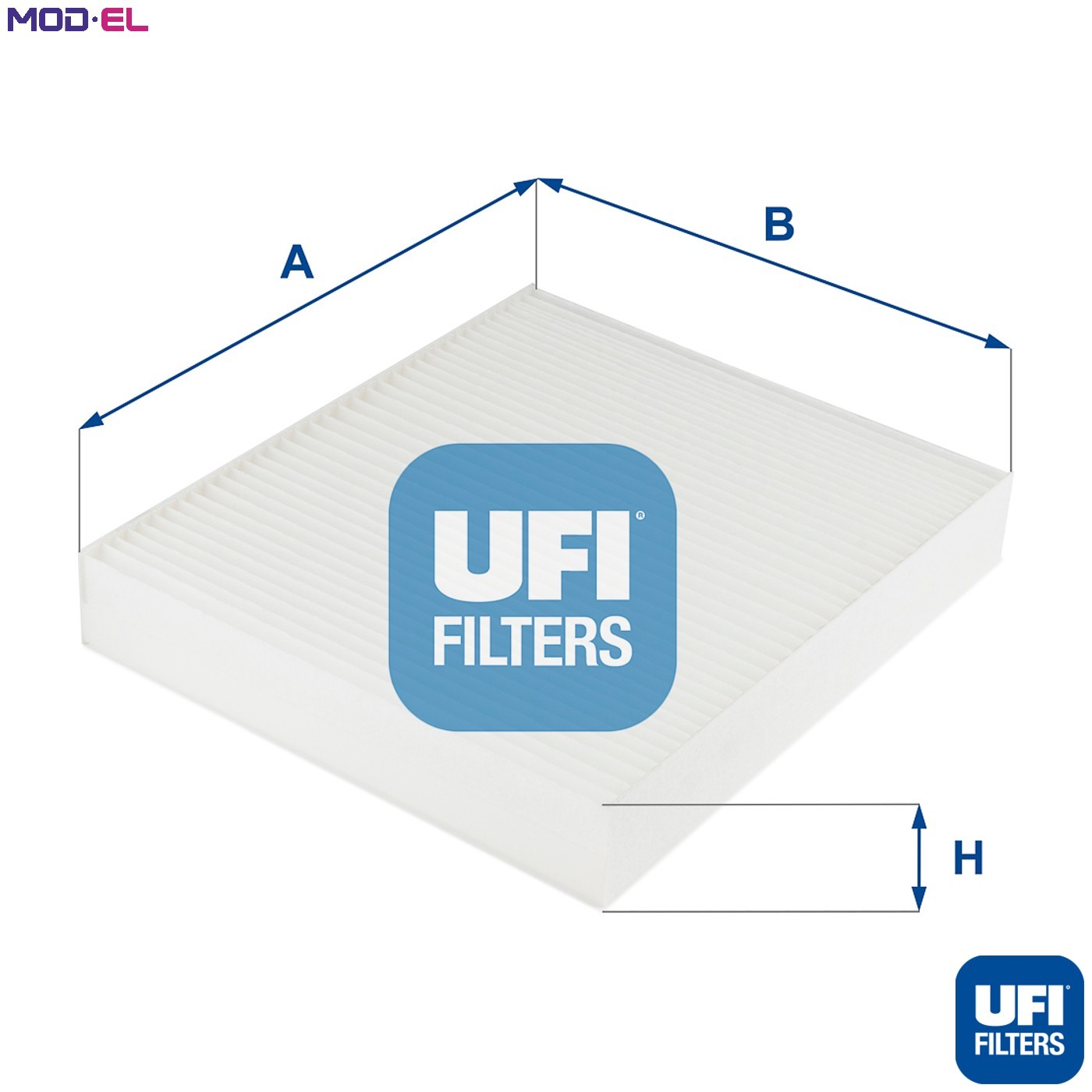Cabin filter Particulate Filter 53.254.00 UFI for CHEVROLET OPEL CADILLAC - Image 4