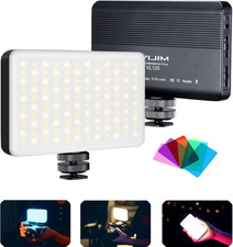 VL120 LED Video Light on Camera, Mini Rechargeable 120 LED Photography Lighting