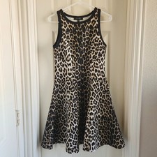 Karen Kane  Leopard Print Size M Fit And Flare Skater Dress