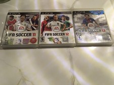 FIFA Soccer 11, 12, 13 Bundle Lot Sony PlayStation 3 PS3 - Tested