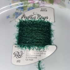 Rainbow Gallery Arctic Rays Wispy Fringe Fiber Thread Needlepoint Green AR8 RG