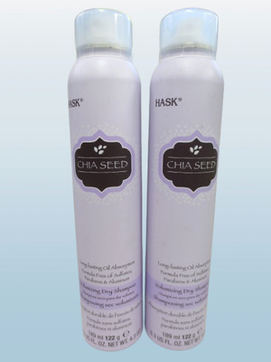 HASK CHIA SEED VOLUMIZING DRY SHAMPOO 4.3 OZ LOT OF 2