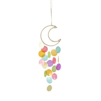 Wind Chimes for Outside,Handcrafted Capiz Shells Wind Chime