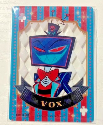Hazbin Hotel Alastor Vox Playing‑card‑style Clear Card Set of 2