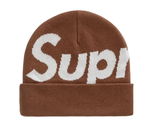 ? Bonnet marron Supreme Big Logo NEUF LIVRAISON GRATUITE ?