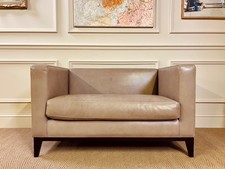 LAMBERT STANHOPE TWO SEATER SOFA IN TAUPE RETAILS €4,199 AMAZING QUALITY