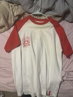 Tommyinnit Merch Shirt Red and White Tee Size Large