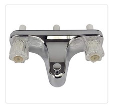 Danco Mobile Home RV Tub Shower Center-Set Faucet,8 Inch, Chrome/Acrylic