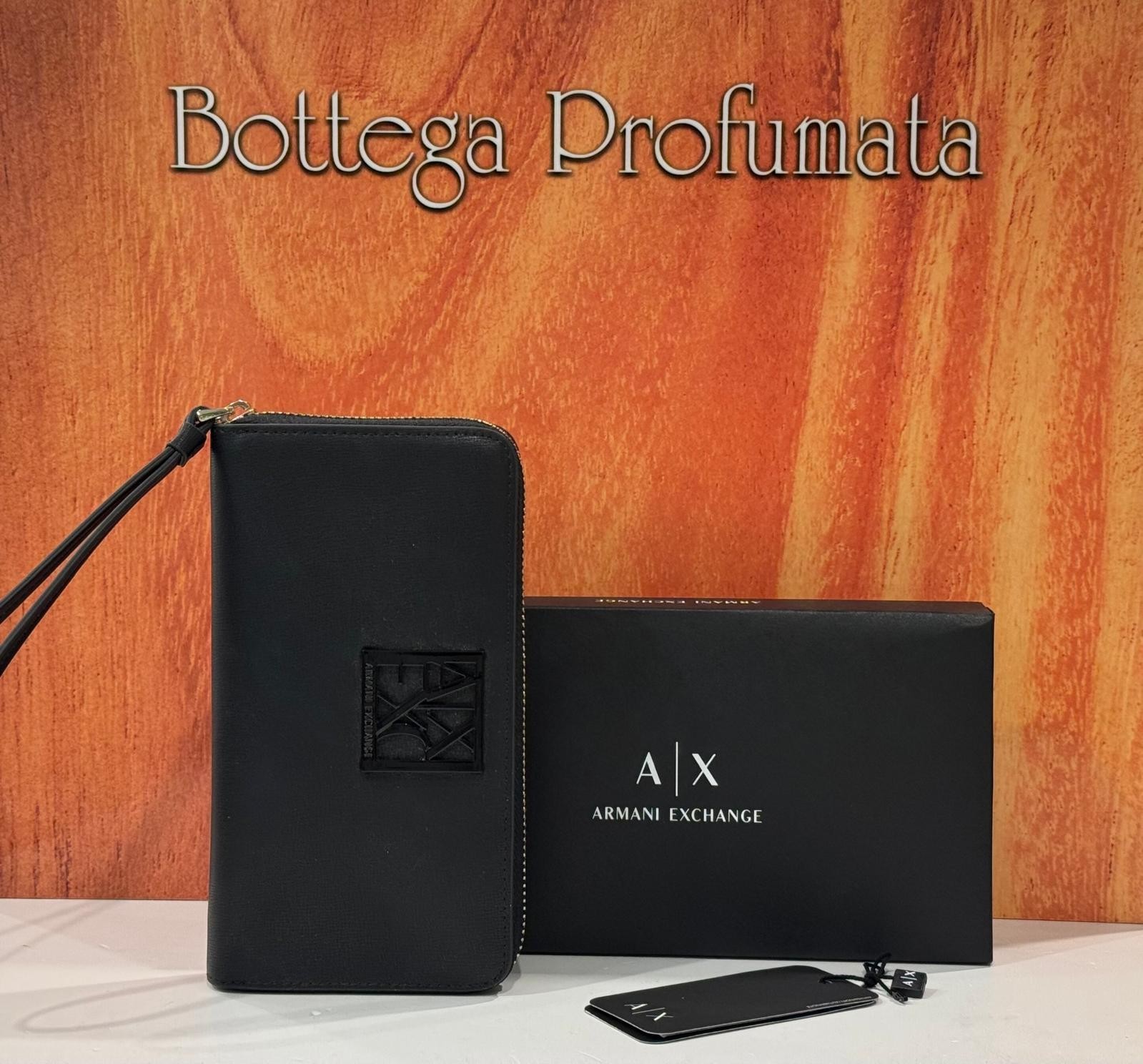 Armani Exchange Portafoglio orizzontale con logo