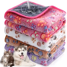 Hestya 4pcs Waterproof Dog Puppy Pads Soft Cat Blanket Dog Sleeping Mat Absor...