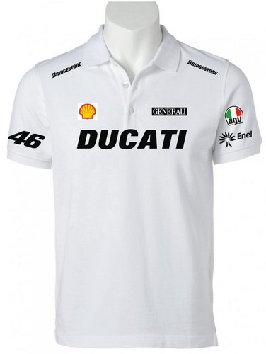 POLO DUCATI T-SHIRT SUZUKI YAMAHA HONDA ROSSI MAGLIETTA felpa ferrari SIC  BIAN | eBay