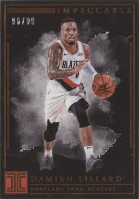 2018-19 Panini Impeccable - Damian Lillard #86 - 1 of 2