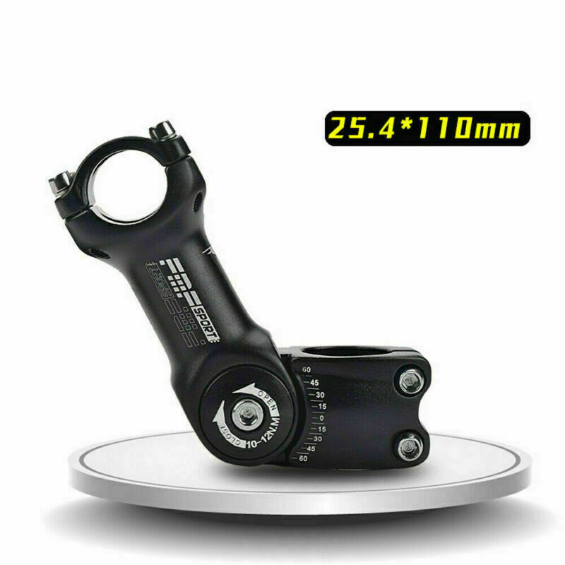 US 25.4/31.8mm MTB Bicycle Handlebar Mountain Road Bike Adjustable Stem Riser