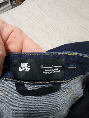 Nike SB 5 Pocket Dark Wash Skater Stretch Denim Blue Jeans Mens 32 X 29 - M1936 - Picture 5 of 7