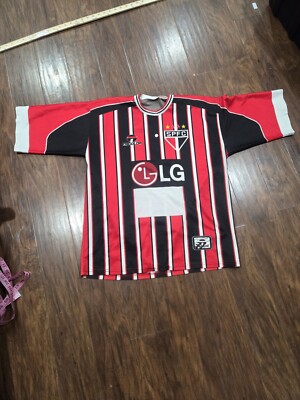 SAO PAULO FC FUTEBOL CLUBE SPFC Megga Sports Soccer Football JERSEY SHIRT Mens 