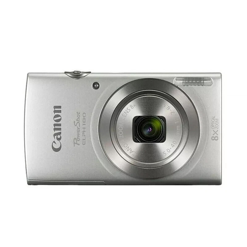 Canon PowerShot ELPH 180 20MP 8x Zoom Digital Camera -85% New W