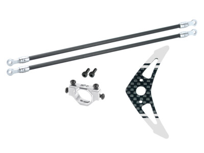 Microheli Aluminum/Carbon Fiber Tail Boom Support set - BLADE 150 S / Smart
