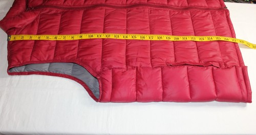 Chaleco amortiguador borgoña empacable para mujer talla xl bolsillos con cremallera completa ligero - Imagen 8 de 9