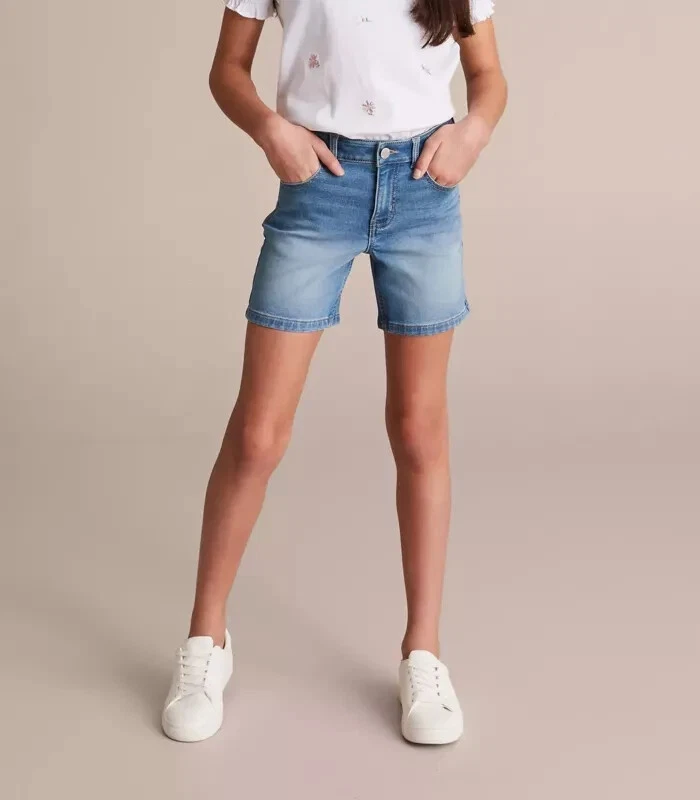 Girls mid length shorts sale