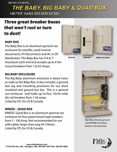 MidNite Solar MNBIGBABY Big Baby Box Enclosure - Picture 2 of 4