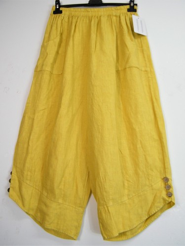 LAGENLOOK100% LINEN CROPPED PANTS IN 9 COLS SIZES :Plus:1(L) Plus 2(XL)Plus3(XXL - Picture 104 of 117