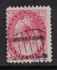 Canada: Scott 78- Used- 3c Queen Victoria 