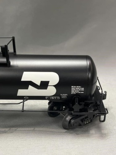 K-Line Burlington Northern O Gauge Aluminum Platform Tank Car - Picture 6 of 8