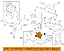GM OEM 11-19 Bolt EV,CT6,ELR,Volt Cooling Heater Hose-Cooler Pump 13597899