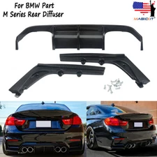 Carbon Fiber Style PSM Rear Quad Exhuast Diffuser For BMW M3 F80 M4 F82 2015+
