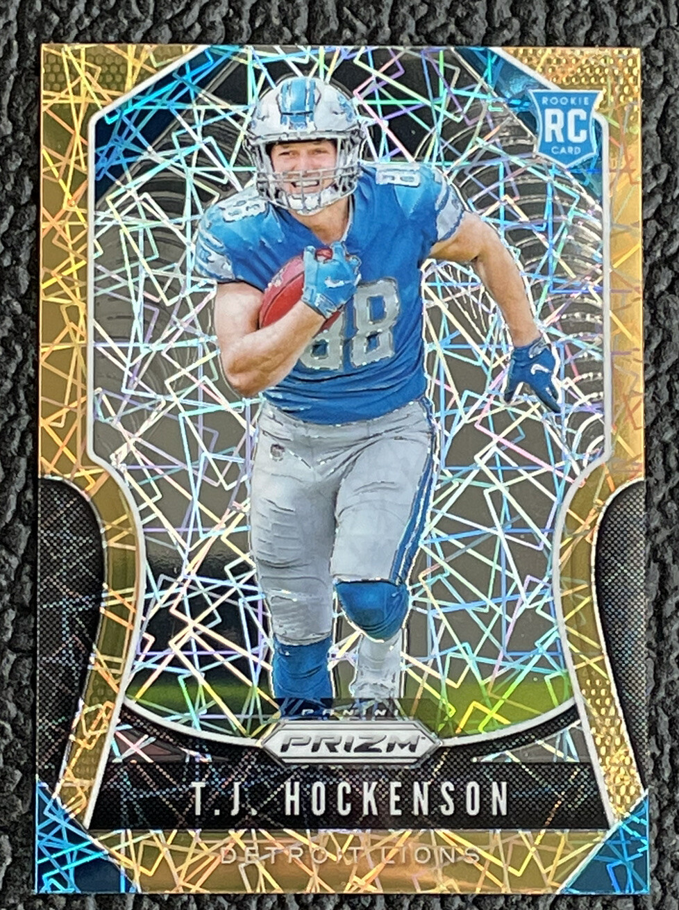 🔥T.J. HOCKENSON 2019 PRIZM GOLD LAZER REFRACTOR ROOKIE CARD!🔥VIKINGS!