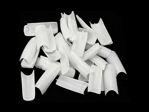 Coffin Fake False Nails Tips Long Square French Natural Transparent 500-1000 Pcs - Picture 8 of 14