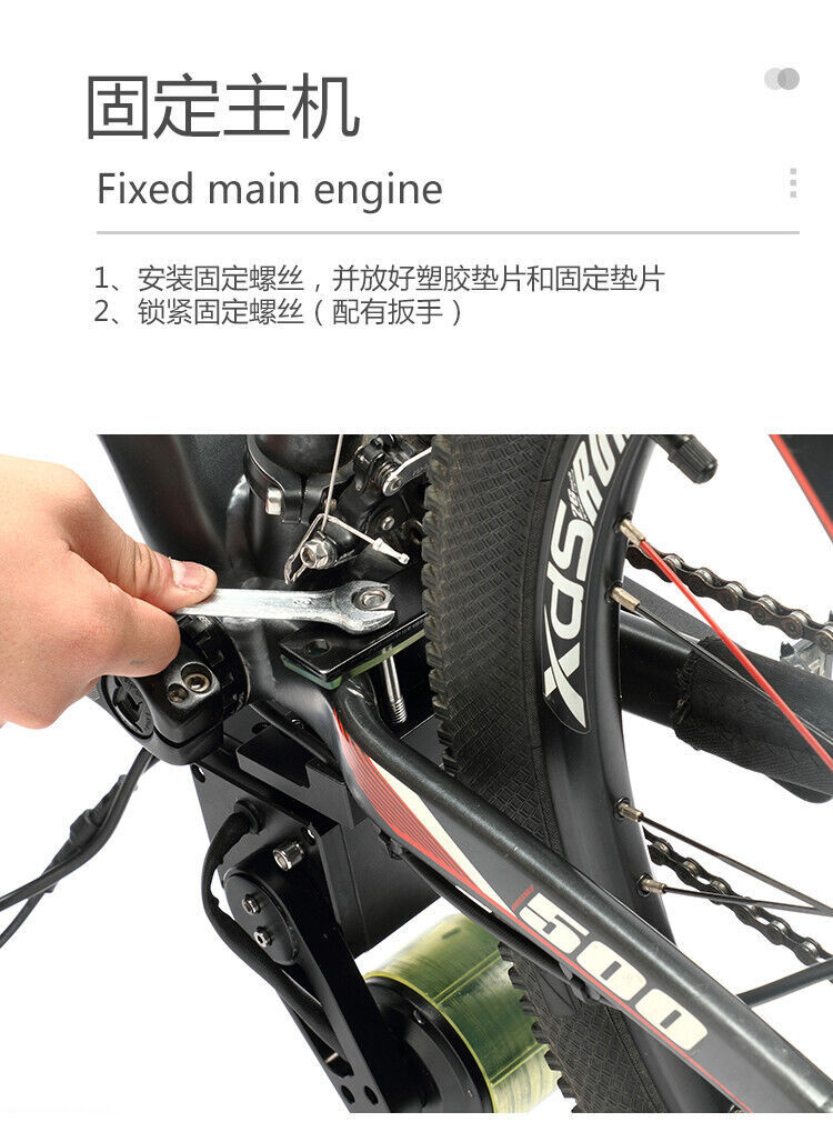 48V 350W Bicycle Speed Booster Kit Friction Drive DIY Electric