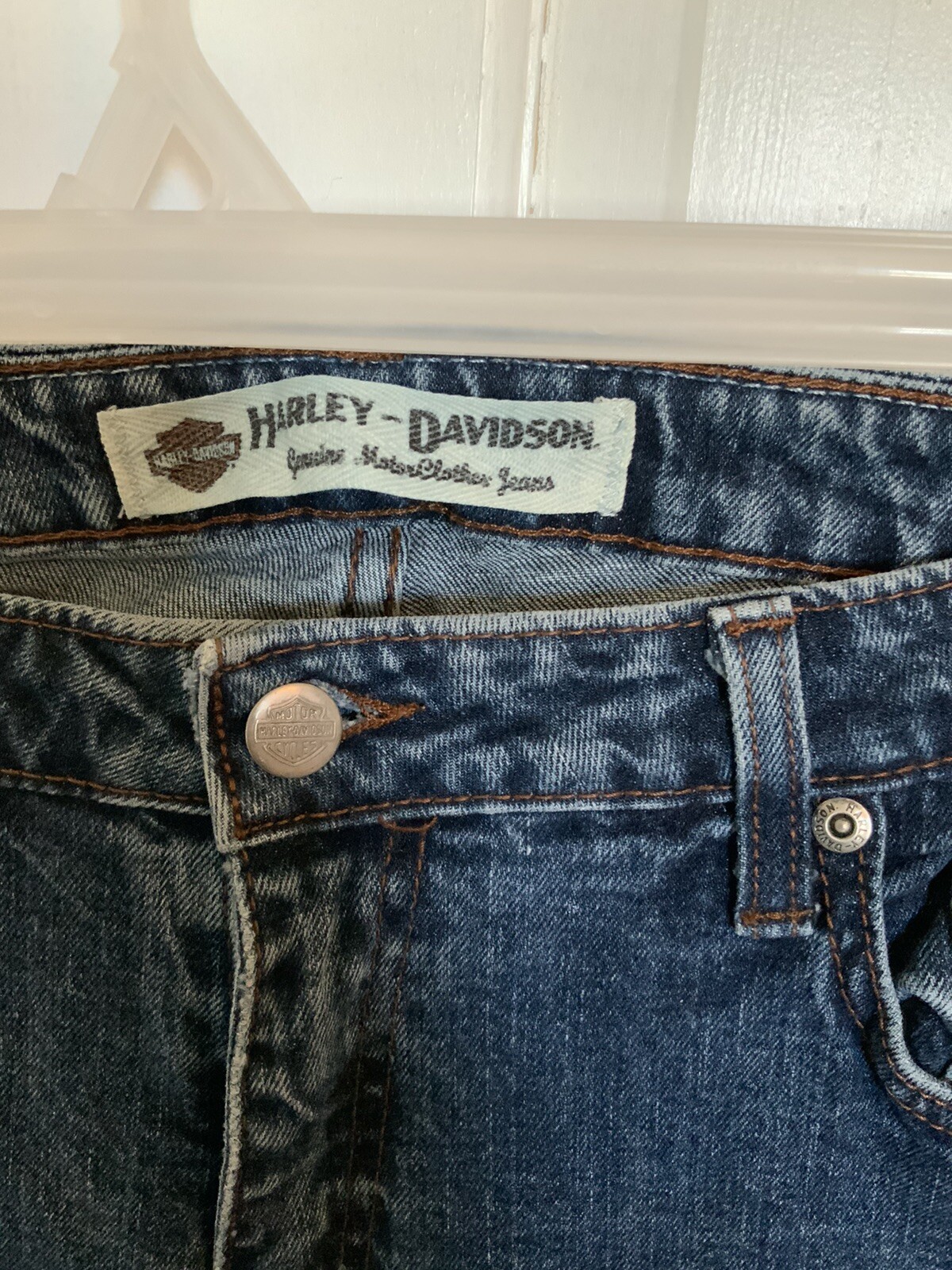 Jean Motard Harley Davidson Denim - Coupe Relaxed Leg Taille 28 - État Parfait