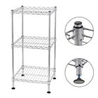 3-Tier Kitchen Steel Wire Shelving Storage Rack Shelving Wire Shelf Stand Tower