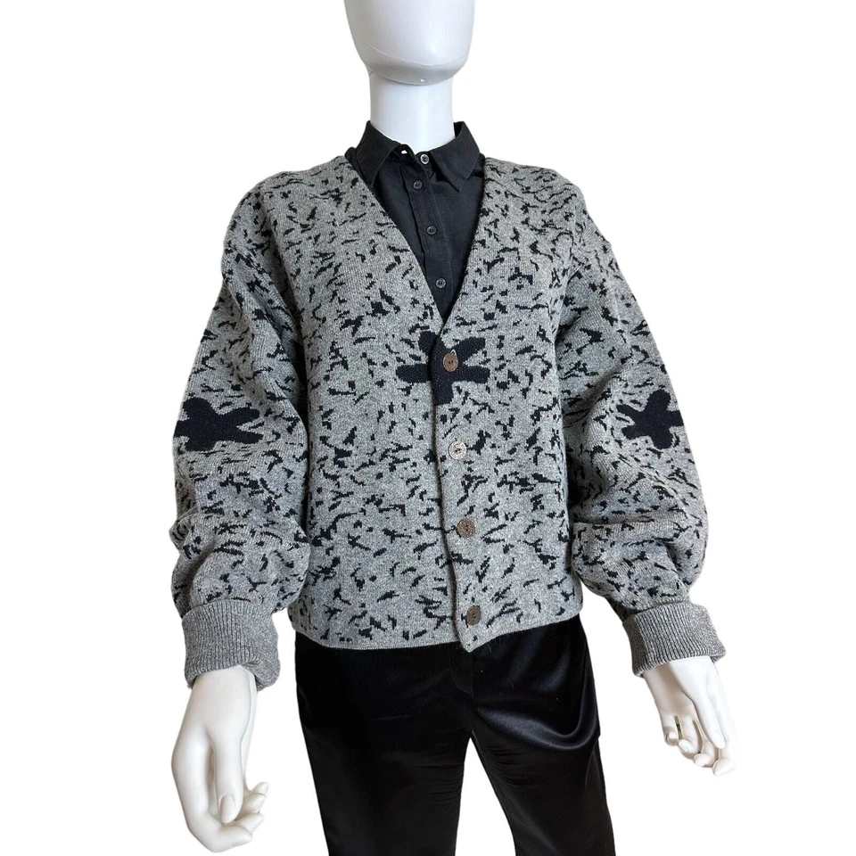 Cárdigan 100 % vintage para mujer Workers For Freedom hecho en Japón Foto 2 de 4