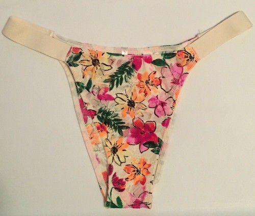Sexy Bragas Victorias Secret Blanco Concha Floral Itsy-Brasileñas Talla S Coloridas - Imagen 2 de 10