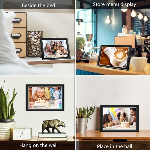64GB Frameo 10,5 Zoll Smart WiFi Digitaler Bilderrahmen FHD IPS LCD Touchscreen - Bild 6 von 11