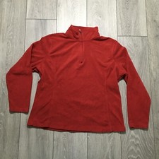 Champion C9 womens red 1/4 zip fleece sweatshirt - size XL
