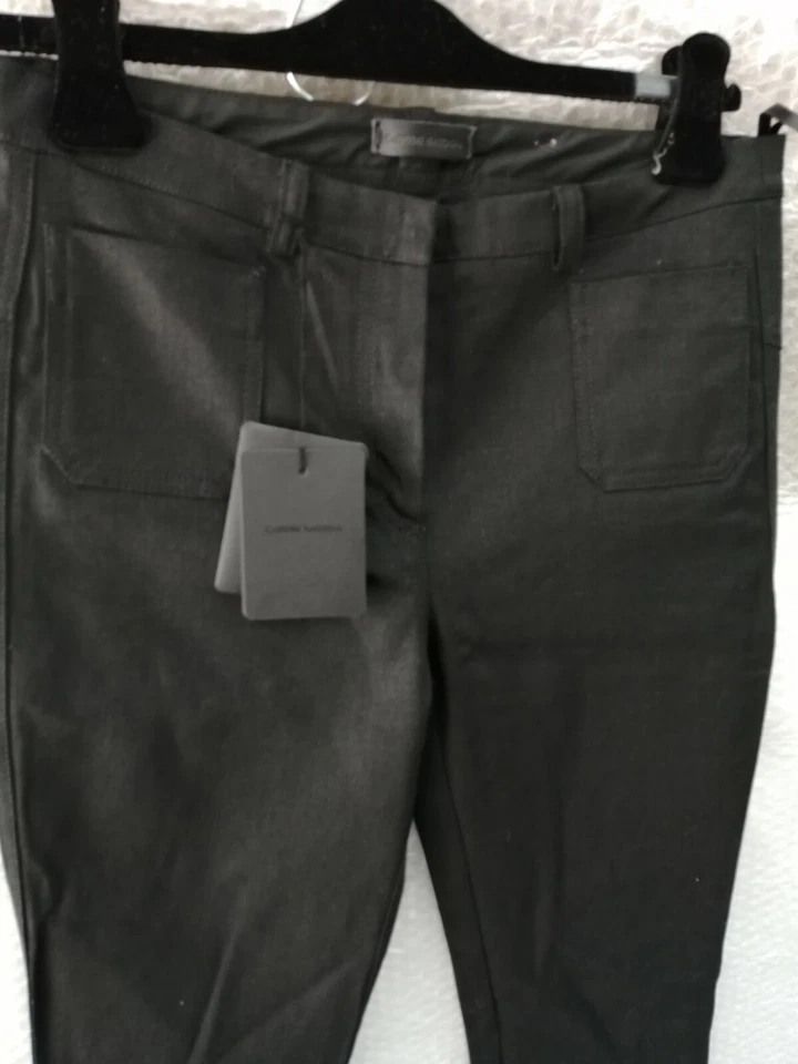 CoSTUME NATIONAL -  PANTALONI NERO DONNA  - MADE IN ITALY - TG 38 - Imagen 2 de 4