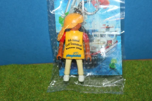 Playmobil Golf 2006 Woman Keychain Promo Advertising Figure New/OVP Keyring