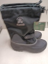 Kamik Rocket Waterproof Insulated Winter Snow Boots Sz 5 Black Lightweight