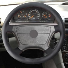 Car Steering Wheel Leather Cover For Mercedes Benz C CL E Class W202 C140 W210