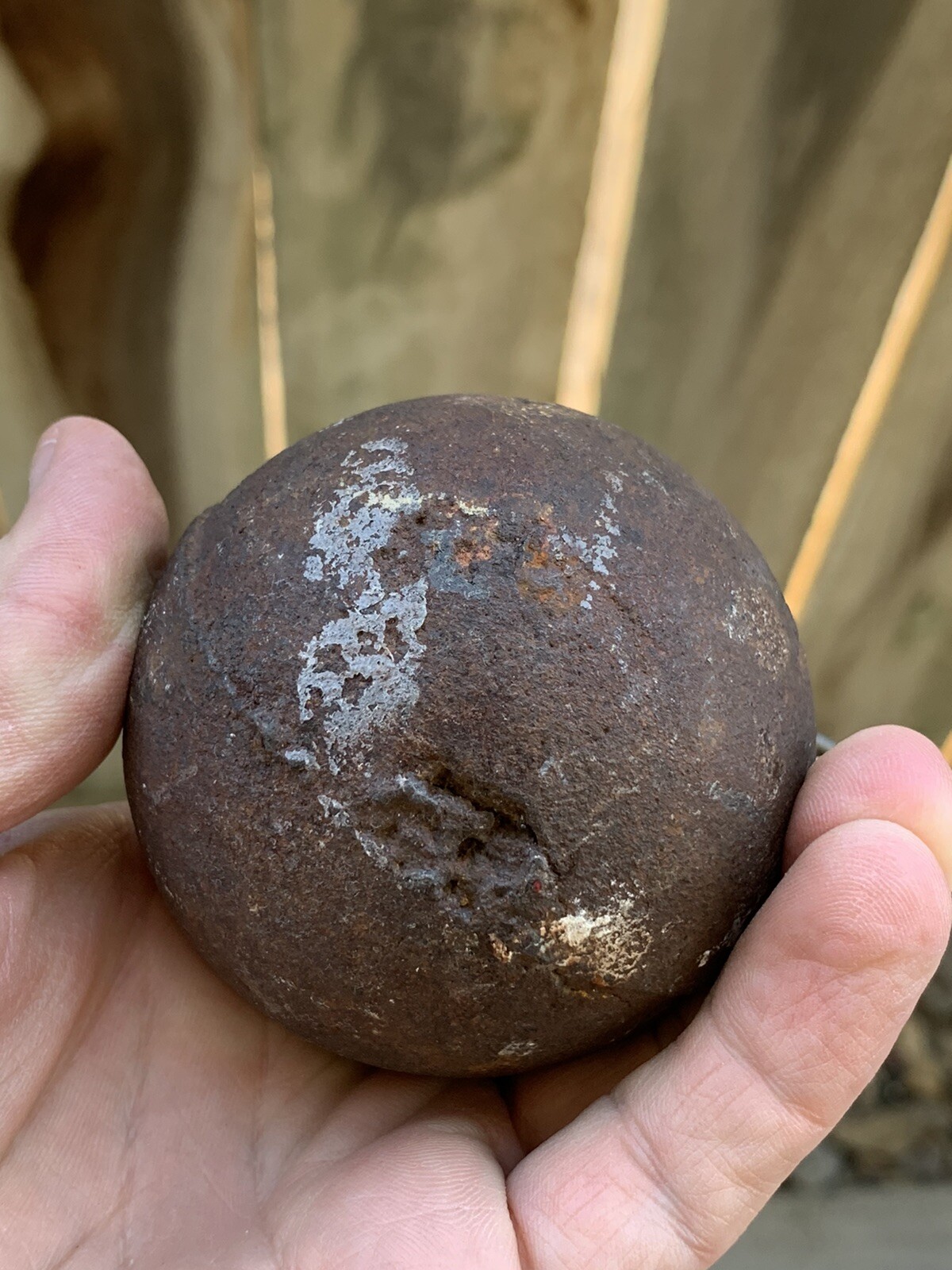 3 Pound Atlas FDY Cast Iron Cannon Ball Weight Counterbalance Steam