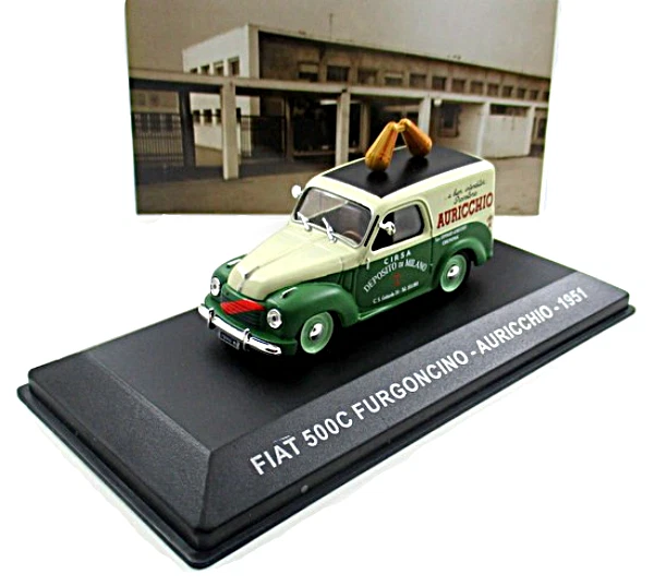 菲亚特 500C FURGONCINO AURICCHIO 年 1951 年 ALTAYA 比例 1: 43 压铸范模型 — 第 3/4 张图片